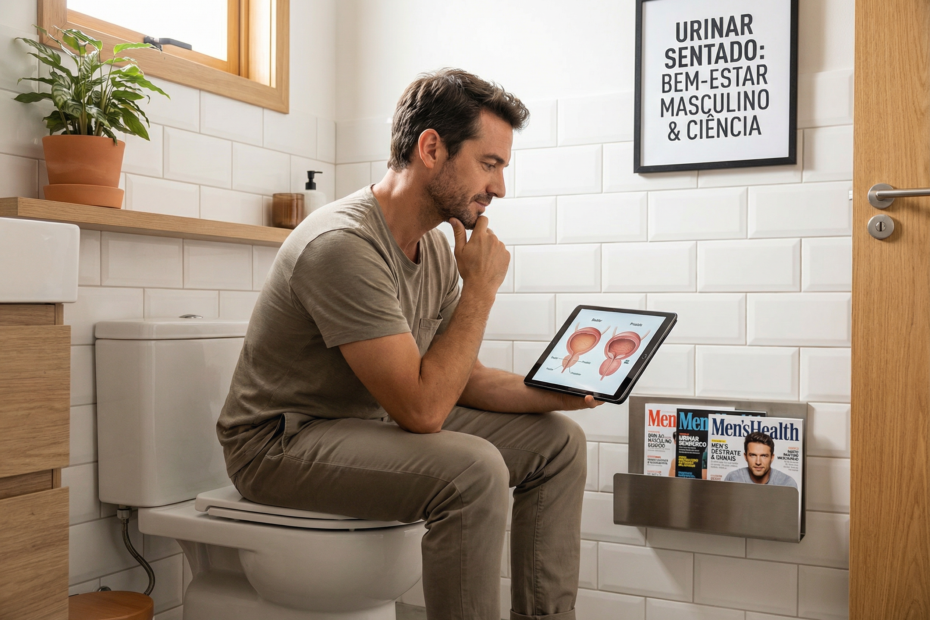 Urinar Sentado é Mais Saudável para Homens? O Que a Ciência Revela Sobre Próstata e Bexiga